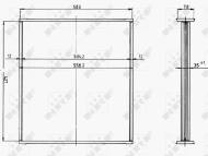 17654 NRF - Chłodnica silnika NRF /wkład/ 