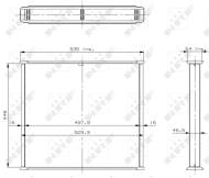 18722 NRF - Chłodnica silnika NRF /wkład/ 