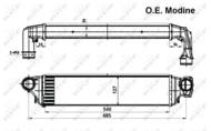 30119 NRF - Chłodnica powietrza (intercooler) NRF 