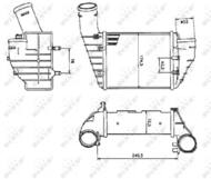 30131 NRF - Chłodnica powietrza (intercooler) NRF 