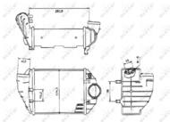 30133 NRF - Chłodnica powietrza (intercooler) NRF 