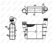 30148A NRF - Chłodnica powietrza (intercooler) NRF 