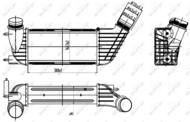 30192 NRF - Chłodnica powietrza (intercooler) NRF 