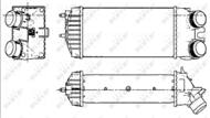 30278 NRF - Chłodnica powietrza (intercooler) NRF 