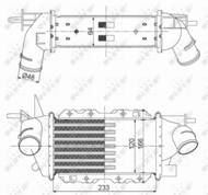 30352 NRF - Chłodnica powietrza (intercooler) NRF 