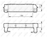 30524 NRF - Chłodnica powietrza (intercooler) NRF 