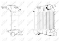 30770 NRF - Chłodnica powietrza (intercooler) NRF 