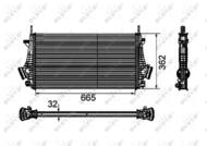 30796 NRF - Chłodnica powietrza (intercooler) NRF 