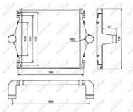 30814 NRF - Chłodnica powietrza (intercooler) NRF 