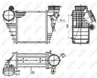 30838 NRF - Chłodnica powietrza (intercooler) NRF 