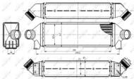 30887 NRF - Chłodnica powietrza (intercooler) NRF 