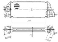 309032 NRF - Chłodnica powietrza (intercooler) NRF 