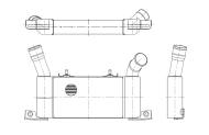 309098 NRF - Chłodnica powietrza (intercooler) NRF 