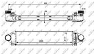 30912 NRF - Chłodnica powietrza (intercooler) NRF 