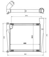 309375 NRF - Chłodnica powietrza (intercooler) NRF 