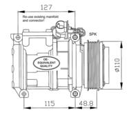 32048 NRF - Kompresor klimatyzacji NRF 