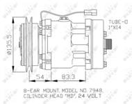 32074 NRF - Kompresor klimatyzacji NRF 