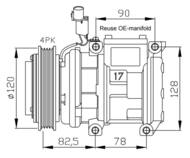 32449 NRF - Kompresor klimatyzacji NRF 