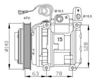 32450G NRF - Kompresor klimatyzacji NRF 