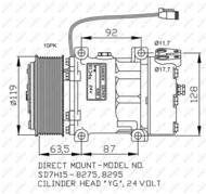 32705G NRF - Kompresor klimatyzacji NRF 