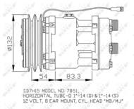 32757 NRF - Kompresor klimatyzacji NRF 