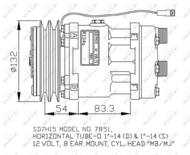 32757G NRF - Kompresor klimatyzacji NRF 