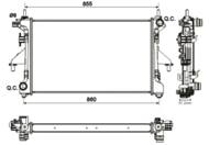 54204 NRF - Chłodnica silnika NRF 