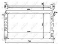 58368 NRF - Chłodnica silnika NRF 