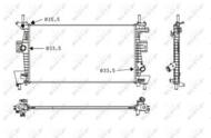 58487 NRF - Chłodnica silnika NRF FORD FOCUS/C-MAX 1.6-2.0 11-