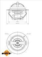 725181 NRF - Termostat NRF RENAULT/NISSAN 1.6-2.0 -19