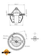 725196 NRF - Termostat NRF TERMOSTAT HYUNDAI 90C I30/CEE'D