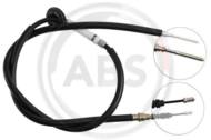 K15767 ABS - Linka hamulca ręcznego ABS /tył L/ SAAB 900 91-93 1621mm /tarcze/