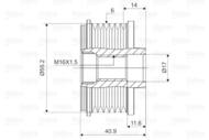 DA290001-1 - Sprzęgło alternatora SCRIPTUM /NSK JAPAN/ RENAULT/NISSAN/DACIA 1.2-1.6+1.5DCi 03-