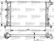 731525 VAL - Chłodnica wody VALEO OPEL