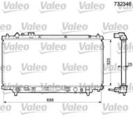 732346 VAL - Chłodnica wody VALEO MAZDA