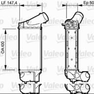 818836 VAL - Chłodnica powietrza (intercooler) VALEO 