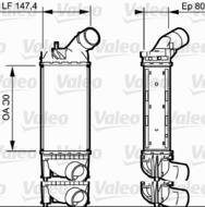 818853 VAL - Chłodnica powietrza (intercooler) VALEO 