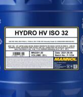 MN2201-20 - Olej HV-32 MANNOL 20l /hydrauliczny/ ISO32 AFNOR48600/DENISON HF-2 VDMA4318