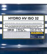 MN2201-60 - Olej HV-32 MANNOL 60l /hydrauliczny/ ISO32 AFNOR48600/DENISON HF-2 VDMA4318
