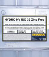MN2208-IBC - Olej HV 32 MANNOL 1000L /hydrauliczny/ ISO 32 Zinc Free/ISO Viscosity Grade 32/SAE MS 1004/ISO 111