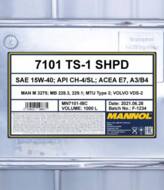MN7101-IBC - Olej 15W40 MANNOL TS-1 SHPD 1000L API CH-4/SL/ACEA E7/A3/B4/MB 228.3/229.1/MAN M 3275-1/MTU T