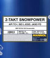 MN7201-10 - Olej 2T MANNOL SNOWPOWER SYNT 10l /syntetyczny/