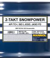 MN7201-DR - Olej 2T MANNOL SNOWPOWER SYNT 208l /syntetyczny/