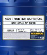 MN7406-20 - Olej 15W40 MANNOL TRAKTOR SUPEROIL 20L SAE 15W-40/API SG/CD