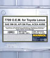 MN7709-IBC - Olej 5W30 MANNOL OEM LEXUS/TOYOTA 1000l API SM/CF ACEA C2 ACEA A5/B5 /A1/B1