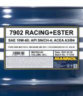 MN7902-60 - Olej 10W60 MANNOL RACING+ESTER 60L SN/SM/CF ACEA A3/B3/B4