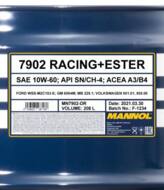 MN7902-DR - Olej 10W60 MANNOL RACING+ESTER 208l SN/SM/CF ACEA A3/B3/B4