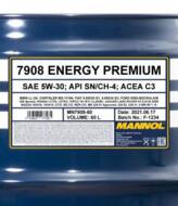 MN7908-60 - Olej 5W30 MANNOL ENERGY PREMIUM 60L API SN/CH-4/ACEA C2/C3/229.51/MB 229.52/229.31/226.5/VW 505