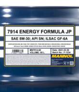 MN7914-60 - Olej 5W30 MANNOL ENERGY FORMULA JP 60l API SN ILSAC GF-5 DEXOS-1
