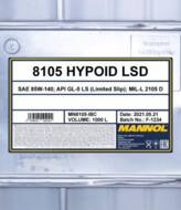 MN8105-IBC - Olej przekładniowy 80W90 MANNOL HIPOID LSD 1000L /mineralny/ GL5 LS MIL-L 2105 D